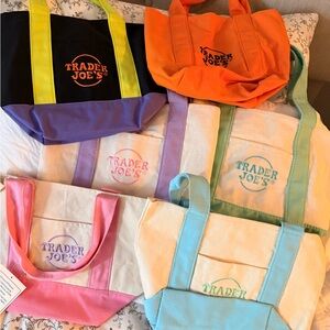 Colorful Tote Bag Set Trader Joe’s